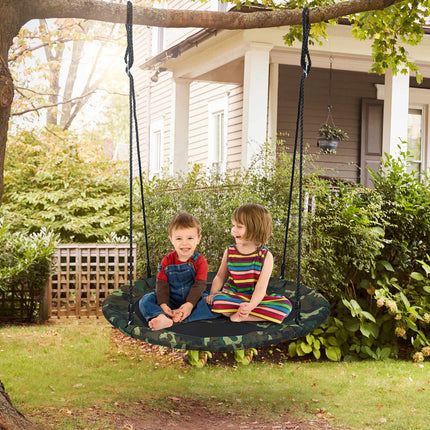40 Inch Saucer Tree Swing – Adjustable Ropes, 330 lb