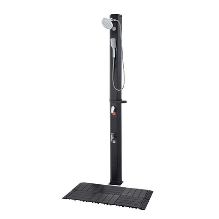 40L Solar Heated Outdoor Shower – Handheld, Foot Rinse