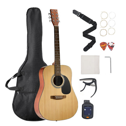 41-Inch Dreadnought Acoustic Guitar, Spruce Top, Gig Bag