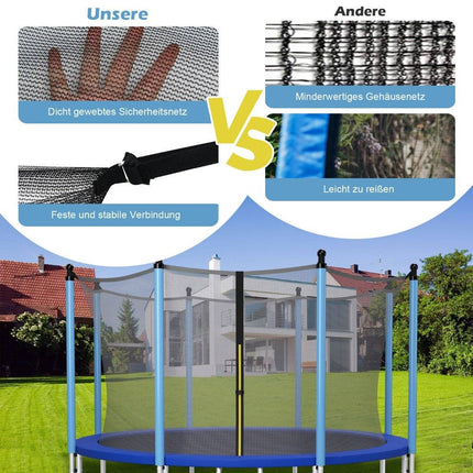 Ø427 cm bezpečnostní síť k trampolíně na zahradní trampolíny náhradní síť vnitřní černá