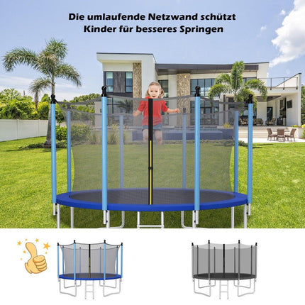 Ø427 cm bezpečnostní síť k trampolíně na zahradní trampolíny náhradní síť vnitřní černá
