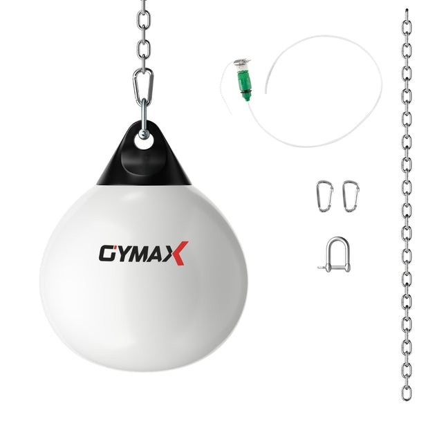 Ø45 cm Vodní boxovací pytel 50 kg Boxovací pytel s nastavitelným kovovým řetězem Bílý