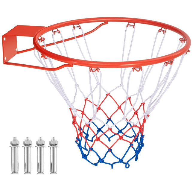Ø45cm basketball hoop with ring &amp; Net for door &amp; Wall Mounted Indoor Mini Basketball Hoop Orange