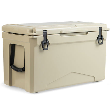 Termobox 47L s otvírákem a madlem, přenosný chladicí box na kempování, khaki
