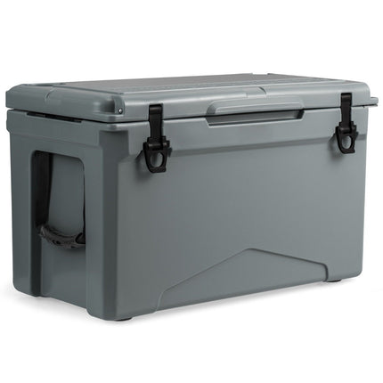 Termobox 47L, přenosný chladicí box s otvírákem a odtokovým systémem 69 x 37 x 42 cm šedý
