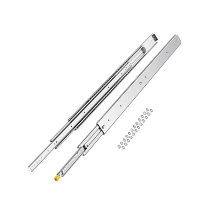 48 Inch Locking Full Extension Drawer Slides, 500 lb Pair