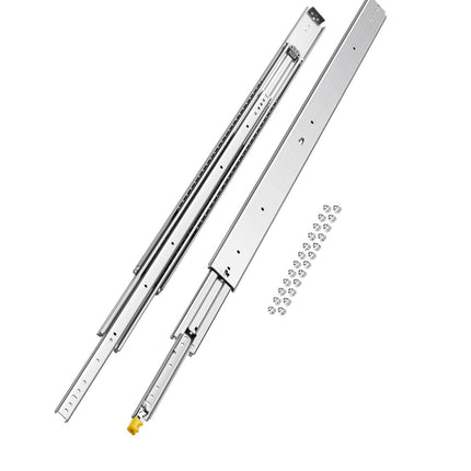 48 Inch Locking Full Extension Drawer Slides, 500 lb Pair
