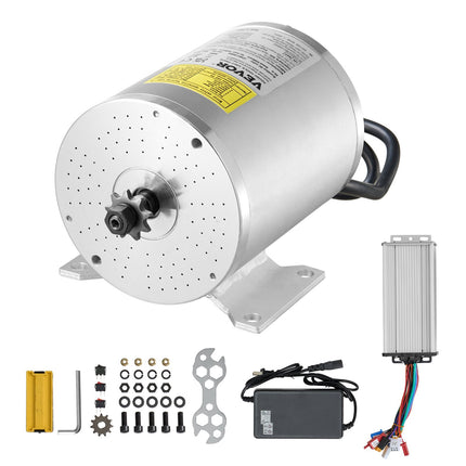 48V 1800W Brushless DC Motor Kit, 4500 RPM Controller