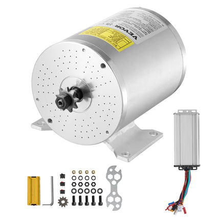 48V 2000W Brushless DC Motor Kit, 4300 RPM Controller