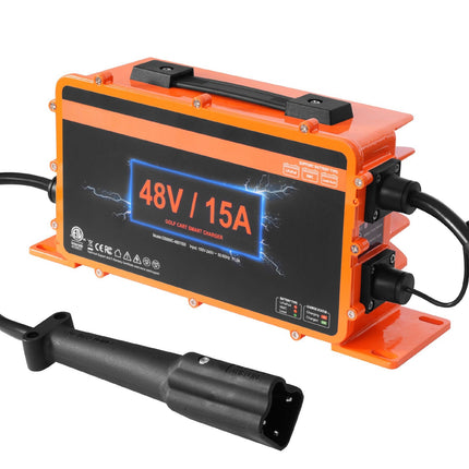 48V Golf Cart Battery Charger, 15A Smart, G29 Plug