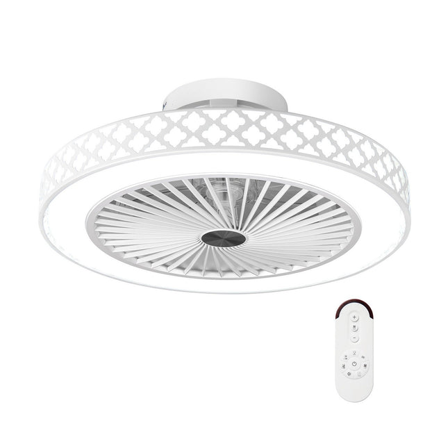 Stropní ventilátor 48cm se světlem a dálkovým ovládáním, reverzní, tichý DC motor