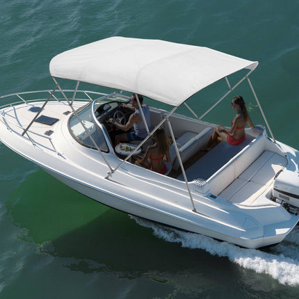 4-Bow Bimini Top Replacement Canopy, 600D, 96 in, Gray