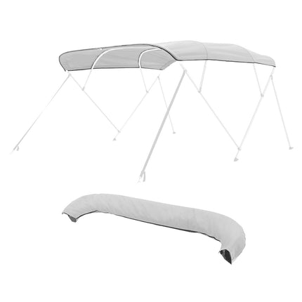 4-Bow Bimini Top Replacement Canopy, 600D, 96 in, Gray