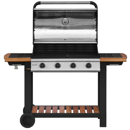 Plynový gril se 4 litinovými hořáky, grilovací plocha 77x41 cm