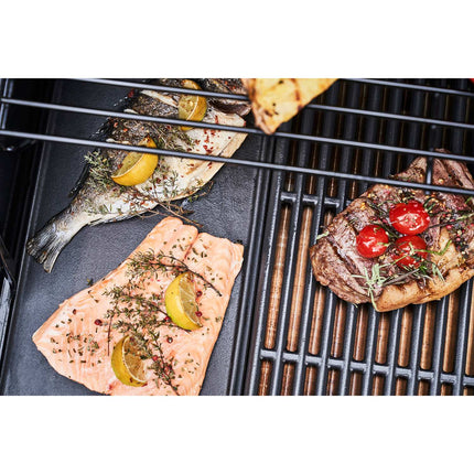 4-Brenner Gasgrill mit Infrarot-Keramikbrenner, Gusseisenroste