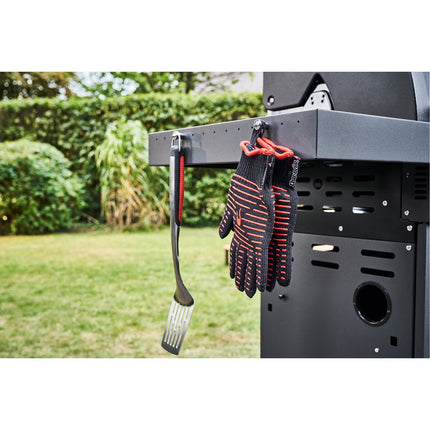 4-Brenner Gasgrill mit Infrarot-Keramikbrenner, Gusseisenroste
