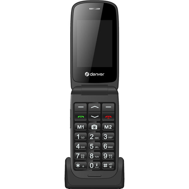 4G tlačítkový telefon s 2.4" barevným displejem, Bluetooth, SOS tlačítko, véčko