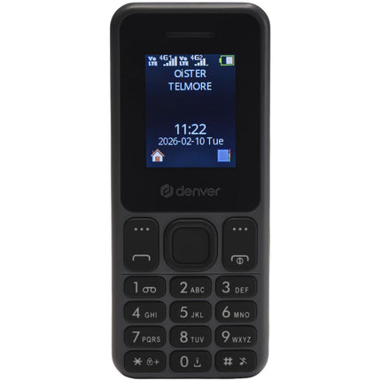 4G telefon Dual SIM, dlouhá výdrž baterie, šedá