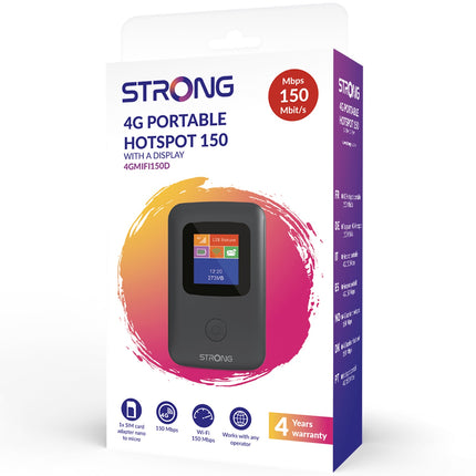 4G MiFi hotspot WiFi 150 Mbit/s s displejem