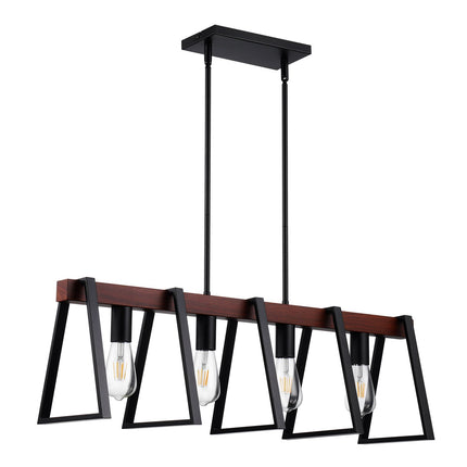 4-Light Kitchen Island Pendant Light, Adjustable E27