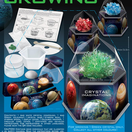 4M Diy Set Crystal Imaginations Green