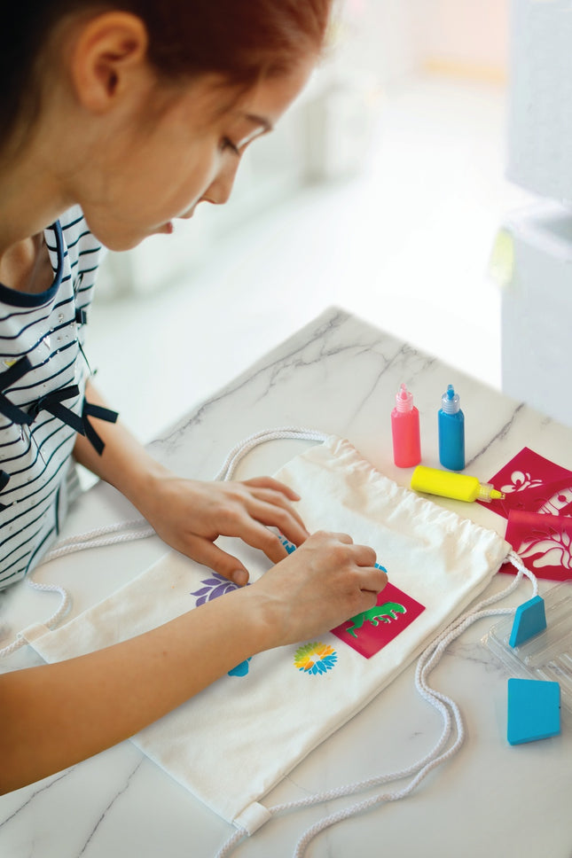 4M Kidzmaker Diy Set Stencil Backpack Printing
