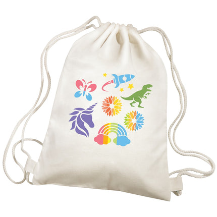 4M Kidzmaker Diy Set Stencil Backpack Printing