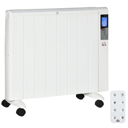 Elektrické topidlo 2000W – LCD, dálkové ovládání, kolečka, bezpečné