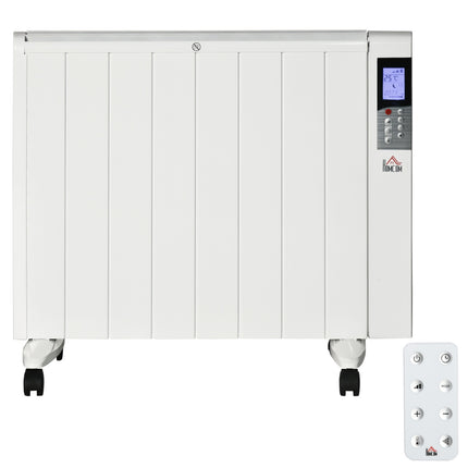 Elektrické topidlo 2000W – LCD, dálkové ovládání, kolečka, bezpečné