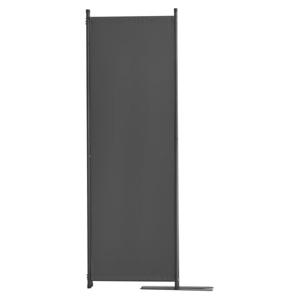 4-Panel Room Divider, Folding Fabric Privacy Screen, Gray