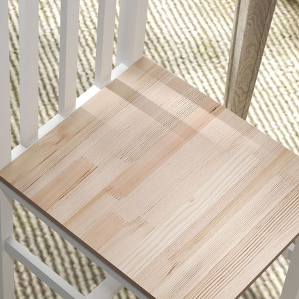 Sada 4 jídelních židlí z masivu, moderní design, přírodní