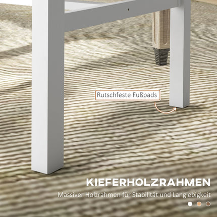 Sada 4 jídelních židlí z masivu, moderní design, přírodní
