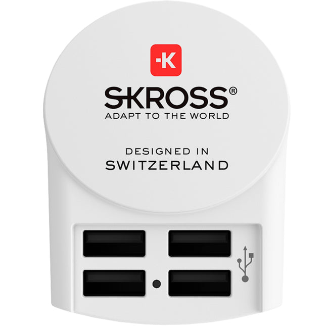 4portová USB nabíječka EU