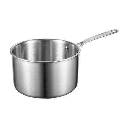 4 Qt Stainless Steel Saucepan with Glass Lid, Tri-Ply