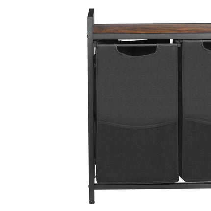 4-Section Laundry Sorter with Tabletop, Pull-Out Bags