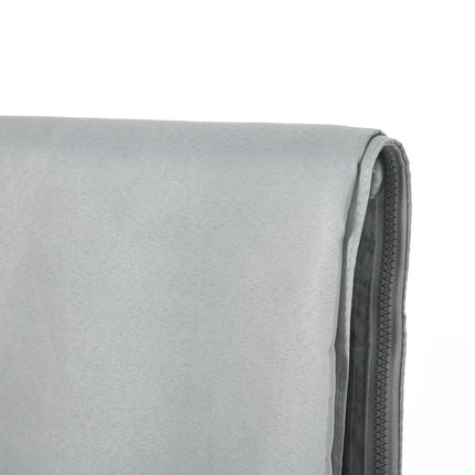 Boční stěny k altánu, světle šedý polyester, 3x4m, sada 4 ks