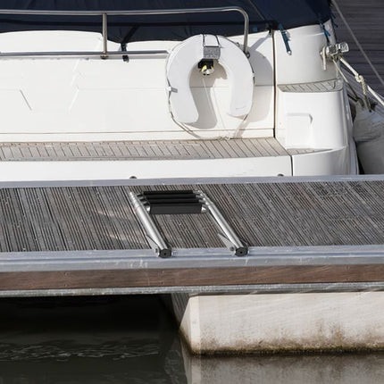 Teleskopický lodní žebřík se 4 stupni, nerez 304, 500 lb
