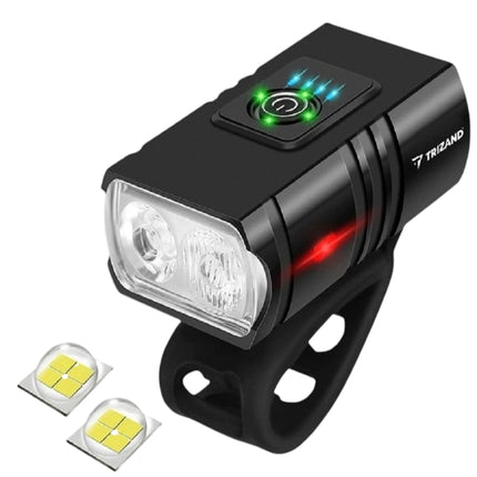4T6 USB přední světlo na kolo + zadní světlo