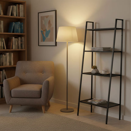 4-Tier Metal Ladder Shelf for Home Storage