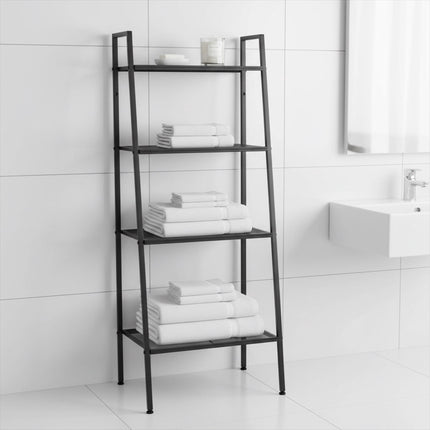 4-Tier Metal Ladder Shelf for Home Storage