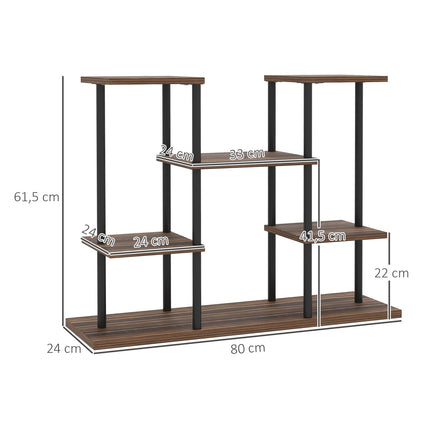 Dřevěný stojan na rostliny, 61.5 cm, do interiéru i exteriéru