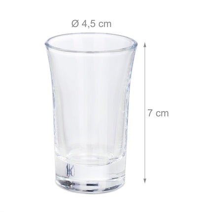 Panáky 4 cl v sadě 6 ks