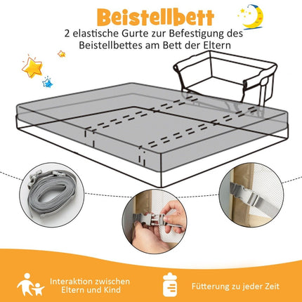 Dětská postýlka 4v1 s moskytiérou, nastavitelná výška