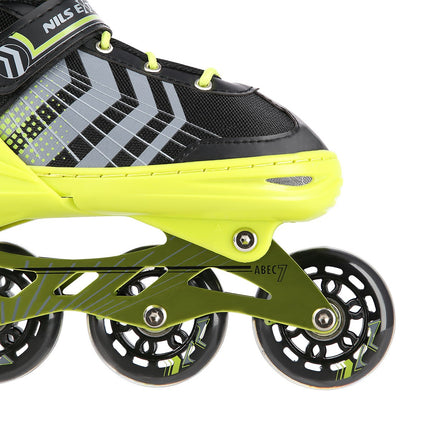 Černo-zelené inline a lední brusle 4v1, velikost S (29-33)