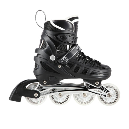 Černé LED brusle inline/lední 4v1, velikost M (35-38)