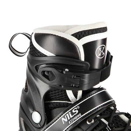 Černé LED brusle inline/lední 4v1, velikost S (31-34)
