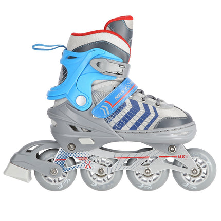 Inline a lední brusle 4v1, šedá/modrá, velikost S (29-33)
