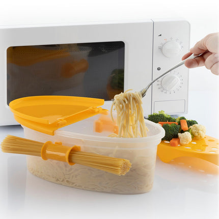Nádoba na vaření těstovin v mikrovlnce 4v1 s příslušenstvím a recepty Pastrainest InnovaGoods