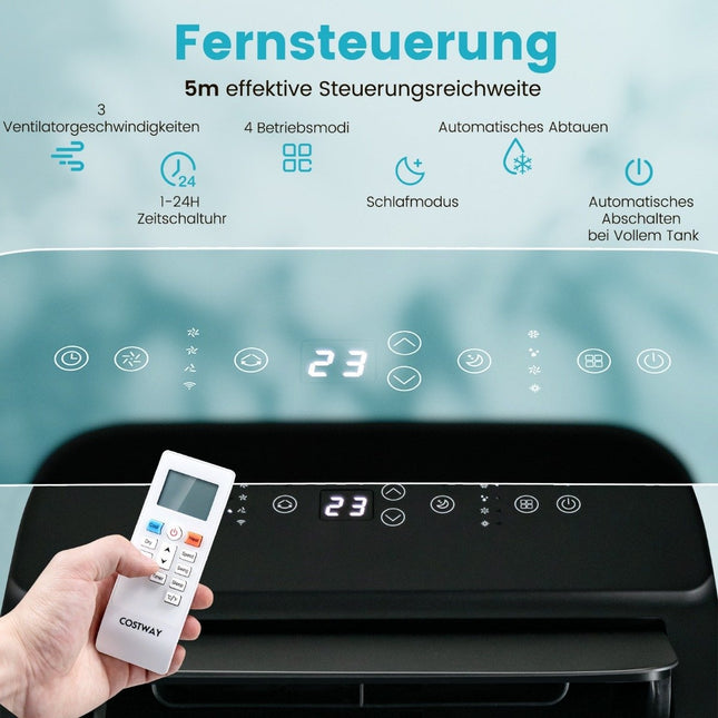 Přenosná klimatizace 4v1 14000 BTU topení, chlazení, ventilátor a odvlhčování (4.1KW-14000-40m²)