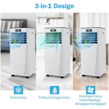 Přenosná klimatizace 4v1 7000 BTU chlazení, ventilace a odvlhčování 16℃～32℃ bílá